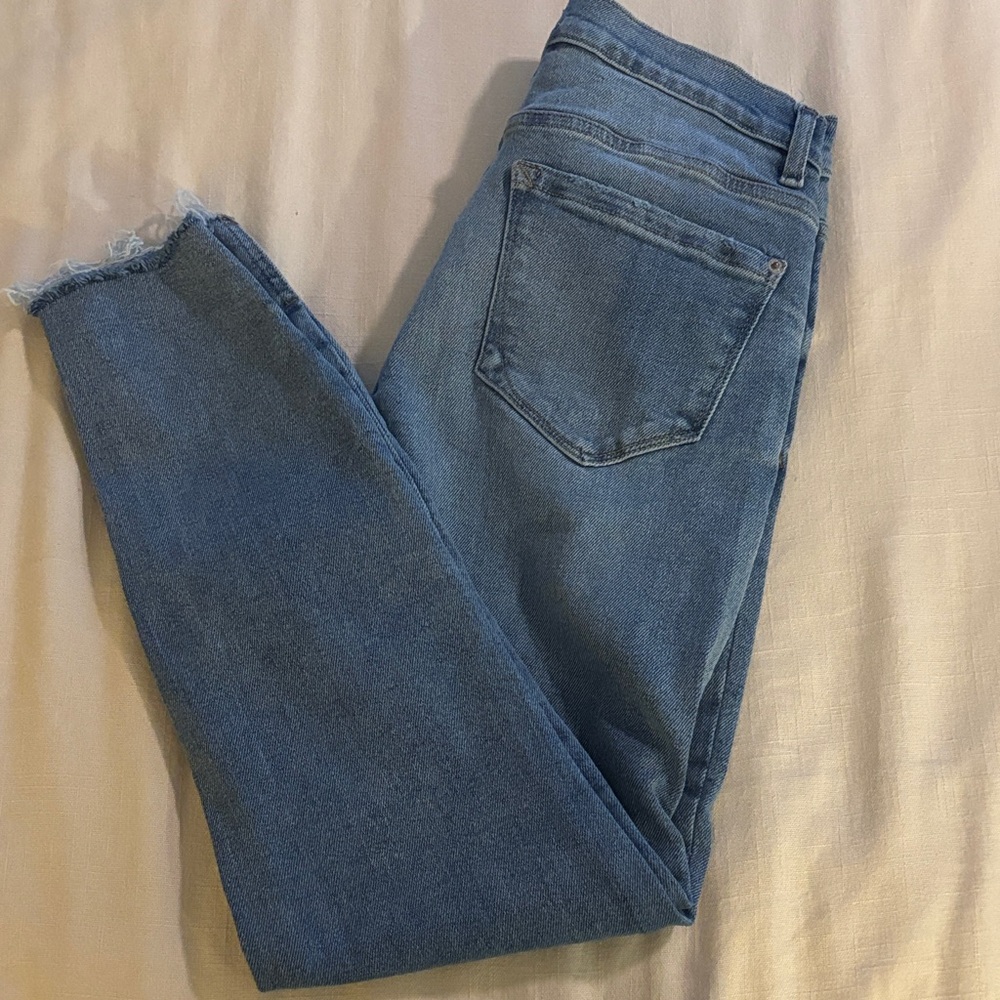 Kenzie Blue Ankle Cropped Jeans